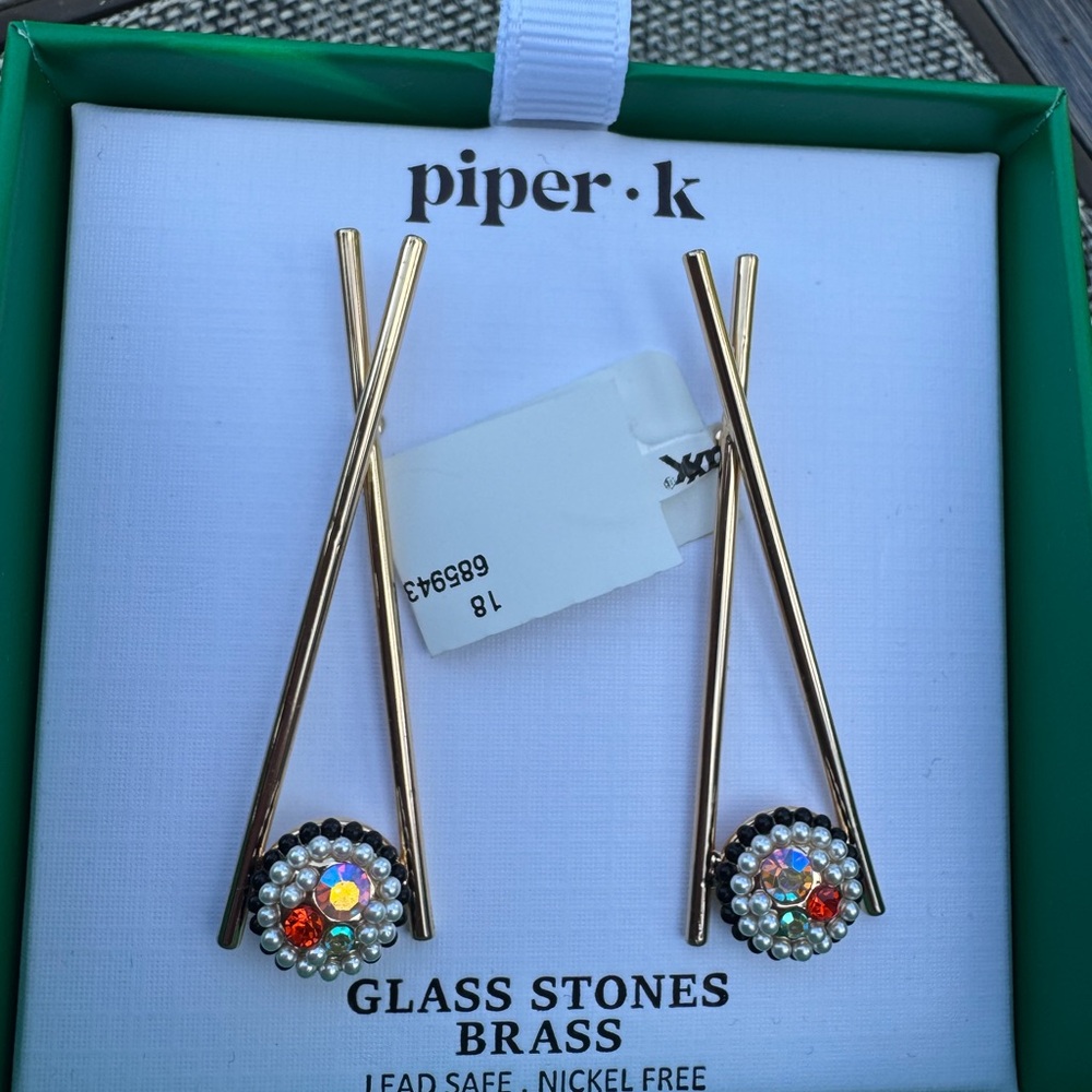 Piper K Sushi Chopstick Earrings